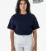 Los Angeles Apparel 1203GD Heavy Jersey Tee w/ Bin in Navy