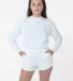 Los Angeles Apparel 1214GD Heavy Jersey Short Shor in Off white front view