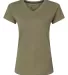 Kastlfel 2011 Women's RecycledSoft™ V-Neck T-Shi in Moss front view