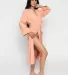 Los Angeles Apparel 1247GD Heavy Jersey House Robe in Deep peach front view