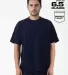 Los Angeles Apparel 1809GD S/S Pocket Tee in Navy front view