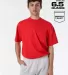 Los Angeles Apparel 1809GD S/S Pocket Tee in Tomato front view