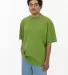 Los Angeles Apparel 1825GD 18/1 S/S Oversized Mock in Celery green front view