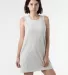 Los Angeles Apparel 1840GD 18/1 Pkt Tank Dress in Cement front view