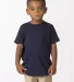 Los Angeles Apparel 21005 Toddler Fine Jersey S/S  in Navy front view