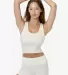 Los Angeles Apparel 3380GD Cotton Spandex 2x1 Rib  in Creme front view