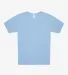 Los Angeles Apparel 43005 Original Baby Rib Tee in Baby blue front view