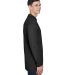 8405LS UltraClub® Adult Cool & Dry Sport Long-Sle in Black side view
