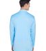 8405LS UltraClub® Adult Cool & Dry Sport Long-Sle in Columbia blue back view