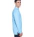 8405LS UltraClub® Adult Cool & Dry Sport Long-Sle in Columbia blue side view