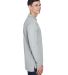 8405LS UltraClub® Adult Cool & Dry Sport Long-Sle in Grey side view