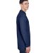 8405LS UltraClub® Adult Cool & Dry Sport Long-Sle in Navy side view