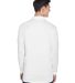 8405LS UltraClub® Adult Cool & Dry Sport Long-Sle in White back view