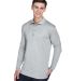 8405LS UltraClub® Adult Cool & Dry Sport Long-Sle in Grey side view