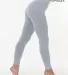 Los Angeles Apparel 83280 Cotton Spandex Jersey Le in Heather grey front view