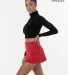 Los Angeles Apparel 8381GD Garment Dye Cheer Skort in Classic red front view