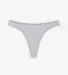 Los Angeles Apparel 8390 Ctn Spandex Thong Panty in Heather grey front view
