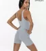 Los Angeles Apparel B101C Tank Biketard in Heather grey