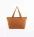 Los Angeles Apparel BD06 Carry All Zip Tote Bag in Ginger front view