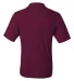 436 Jerzees Adult Jersey 50/50 Pocket Polo with Sp Maroon back view