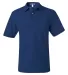 436 Jerzees Adult Jersey 50/50 Pocket Polo with Sp Royal front view