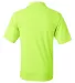 436 Jerzees Adult Jersey 50/50 Pocket Polo with Sp Safety Green back view