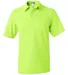 436 Jerzees Adult Jersey 50/50 Pocket Polo with Sp Safety Green front view