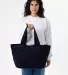 Los Angeles Apparel BD07 Essential Tote in Navy front view