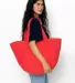 Los Angeles Apparel BD07 Essential Tote in Tomato front view