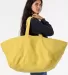 Los Angeles Apparel BD12 Oversize Bull Denim Bag in Spectra yellow front view