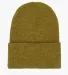 Los Angeles Apparel BEANIE Classic Cuff Beanie in Golden olive heather front view