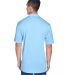8406 UltraClub® Adult Cool & Dry Sport Two-Tone M in Columb blue/ wht back view