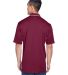 8406 UltraClub® Adult Cool & Dry Sport Two-Tone M in Maroon/ white back view