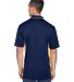 8406 UltraClub® Adult Cool & Dry Sport Two-Tone M in Navy/ gold back view