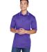 8406 UltraClub® Adult Cool & Dry Sport Two-Tone M in Purple/ white front view