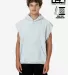 Los Angeles Apparel HF-08 Sleeveless Hood Pullover in Ash front view