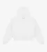 Los Angeles Apparel HF-19 Heavy Fleece Cropped Hoo in White front view