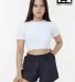 Los Angeles Apparel HF-314 Womens Short in Navy front view