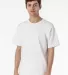 Los Angeles Apparel IMP1203FL Heavy Jersey Tee w/ in Off white front view
