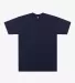 Los Angeles Apparel IMP1801DZ S/S Grmnt Dye Crew N in Navy front view