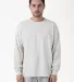 Los Angeles Apparel IMP1807FL L/S T-SHIRT in Cement