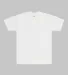Los Angeles Apparel IMP1801FL S/S Grmnt Dye Crew N in Off white front view