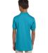 437Y Jerzees Youth 50/50 Jersey Polo with SpotShie in California blue back view