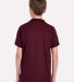 437Y Jerzees Youth 50/50 Jersey Polo with SpotShie in Maroon back view