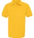 437Y Jerzees Youth 50/50 Jersey Polo with SpotShie Gold front view