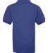 437Y Jerzees Youth 50/50 Jersey Polo with SpotShie Royal back view