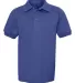 437Y Jerzees Youth 50/50 Jersey Polo with SpotShie Royal front view