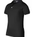 437Y Jerzees Youth 50/50 Jersey Polo with SpotShie Black side view