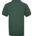 437Y Jerzees Youth 50/50 Jersey Polo with SpotShie Forest Green back view