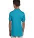 437Y Jerzees Youth 50/50 Jersey Polo with SpotShie California Blue back view